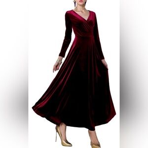 Velvet Long Sleeve Dress